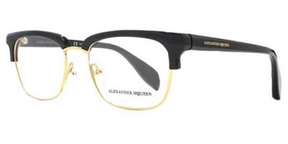Alexander McQueen AM0044O 001 Men's Eyeglasses Black Size 51