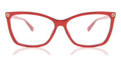 Gucci GG0025O 004 Men's Eyeglasses Red Size 56