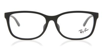 Ray-Ban RX7124D Asian Fit 5196 Men's Eyeglasses Black Size 56