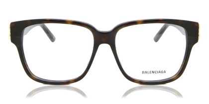 Balenciaga BB0104O 002 Men's Eyeglasses Tortoiseshell Size 56