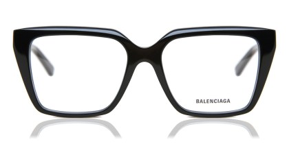 Balenciaga BB0130O 001 Men's Eyeglasses Black Size 53