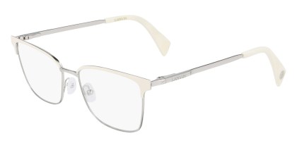 Lanvin LNV2105 101 Men's Eyeglasses Silver Size 52