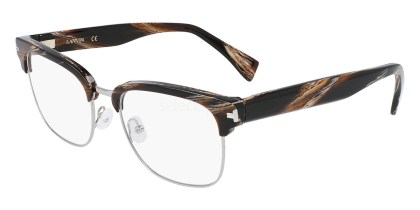 Lanvin LNV2109 206 Men's Eyeglasses Brown Size 53