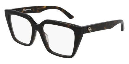 Balenciaga BB0130O 005 Men's Eyeglasses Tortoiseshell Size 53
