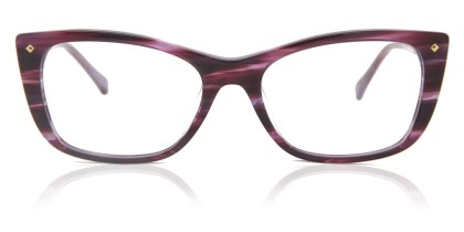 Cat Eye Full Rim Plastic Men's Prescription Eyeglasses Online Purple Size 53