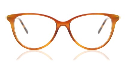 Cat Eye Full Rim Plastic Men's Prescription Eyeglasses Online Brown Size 52