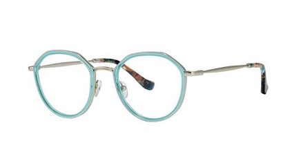 Kensie Bombshell Turquoise Men's Eyeglasses Blue Size 49