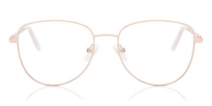Butterfly Full Rim Metal Men's Prescription Eyeglasses Online Rose-Gold Size 53