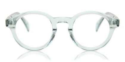 Oval Full Rim Plastic Men's Prescription Eyeglasses Online Green Size 44