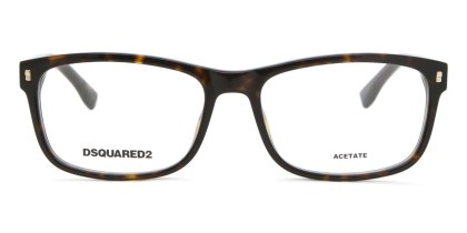 Dsquared2 D2 0009 086 Men's Eyeglasses Tortoiseshell Size 56