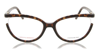 Carolina Herrera CH 0005 086 Men's Eyeglasses Tortoiseshell Size 55