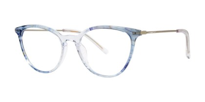 Vera Wang Birgita Sky Crystal Men's Eyeglasses Blue Size 50