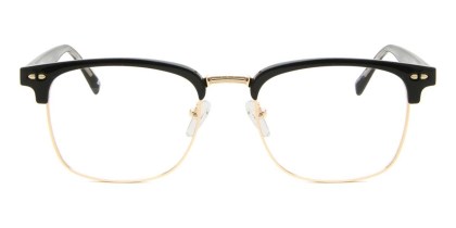 Browline Full Rim Metal Men's Prescription Eyeglasses Online Gold Size 53