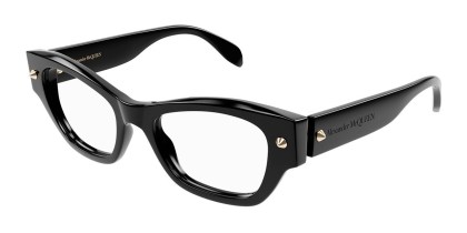 Alexander McQueen AM0429O 001 Men's Eyeglasses Black Size 52