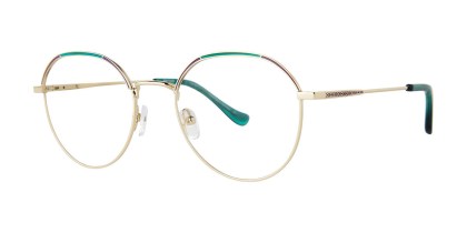 Kensie Miraculous Jade Men's Eyeglasses Gold Size 50