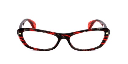 Alyson Magee AMO013 25 Men's Eyeglasses Red Size 54