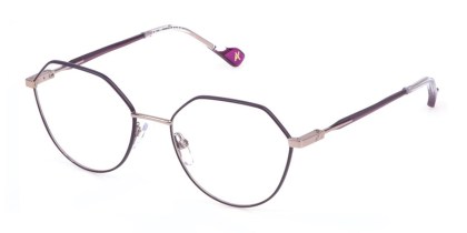 Yalea VYA165 MARGARETE 0E59 Men's Eyeglasses Purple Size 54