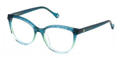 Yalea VYA170 SVETLANA 0C44 Men's Eyeglasses Blue Size 53
