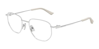 Bottega Veneta BV1301O 005 Men's Eyeglasses Silver Size 52