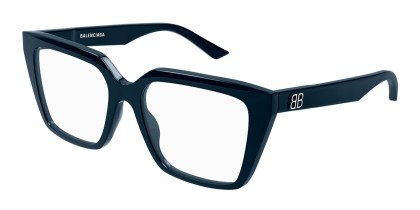 Balenciaga BB0130O 011 Men's Eyeglasses Blue Size 53