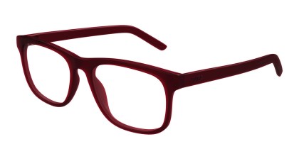 Puma PU0496O 003 Men's Eyeglasses Burgundy Size 55
