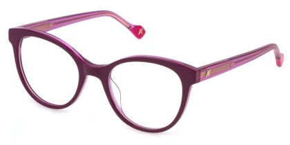 Yalea VYA159 INDIRA 0TAD Men's Eyeglasses Purple Size 52