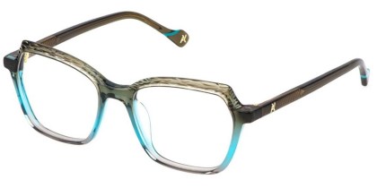 Yalea VYA169 SARA 0C44 Men's Eyeglasses Green Size 54