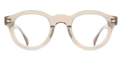 Oval Full Rim Plastic Men's Prescription Eyeglasses Online Brown Size 47