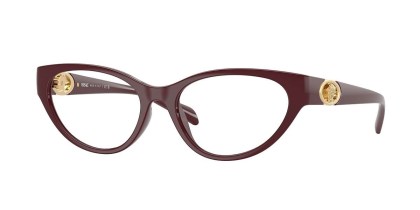 Versace VE3372U 5487 Men's Eyeglasses Burgundy Size 52