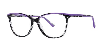Kensie Sheer Violet Ink Men's Eyeglasses White Size 53