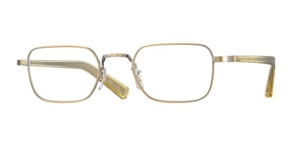 Eyevan Xoc AG Men's Eyeglasses Gold Size 48