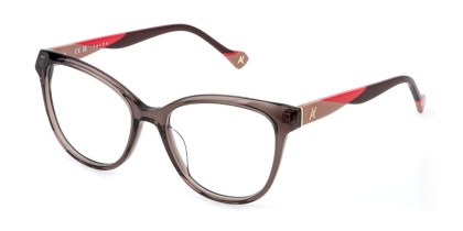 Yalea VYA180 LINOY 07AY Men's Eyeglasses Brown Size 53