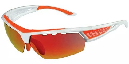 Salice 005 RW B BIANCO-ARANCIO/RW ROSSO Men's Sunglasses White Size Large