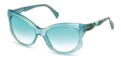 Emilio Pucci EP0049 89W Men's Sunglasses Blue Size 58