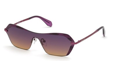 Adidas Originals OR0015 81Z Men's Sunglasses Purple Size 99