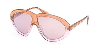 Max & Co. MO0001 44U Men's Sunglasses Orange Size 60