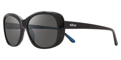 Revo RE 1102 SAMMY Polarized 01GY Men's Sunglasses Black Size 56