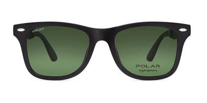 Polar 467 Clip-On Polarized 76 Men's Sunglasses Black Size 52