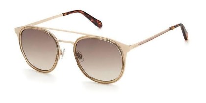 Fossil FOS 2110/G/S 3YG/HA Men's Sunglasses Gold Size 51