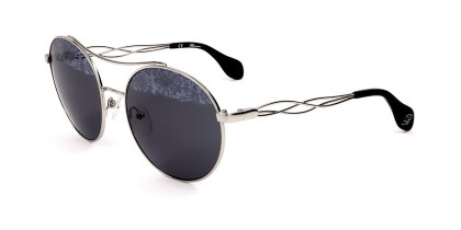 Blumarine SBM117V 579L Men's Sunglasses Silver Size 57