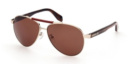 Adidas Originals OR0063 32L Men's Sunglasses Gold Size 59