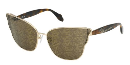 Blumarine SBM158 300L Men's Sunglasses Rose-Gold Size 68