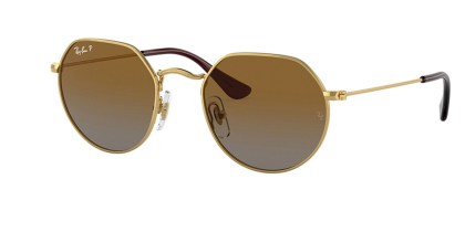 Ray-Ban Kids RJ9565S Junior Jack Kids Asian Fit Polarized 223/T5 Kids' Sunglasses Gold Size 47