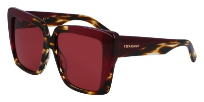 Salvatore Ferragamo SF 1060SN Asian Fit 215 Men's Sunglasses Brown Size 55