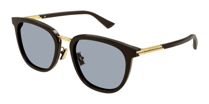 Bottega Veneta BV1298SA Asian Fit 004 Men's Sunglasses Brown Size 55