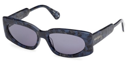 Max & Co. MO0114 92V Men's Sunglasses Blue Size 55