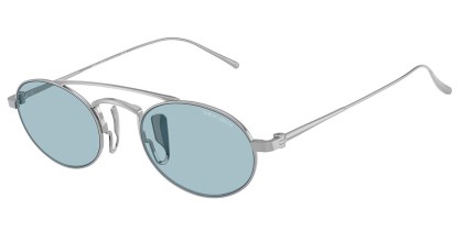 Giorgio Armani AR6161T 3387/1 Men's Sunglasses Silver Size 49