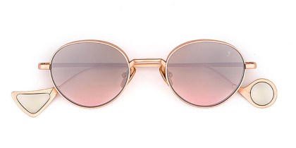 Eyepetizer Alamillo C.9-44F Men's Sunglasses Gold Size 47