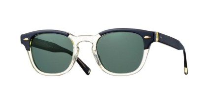 Eyevan Webb Sq-E Sun PBK/ECR-BK Men's Sunglasses Yellow Size 47