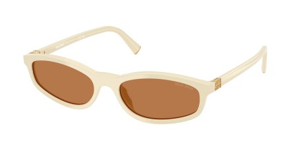 Miu Miu MUA06SF Asian Fit 21D90Q Men's Sunglasses White Size 54